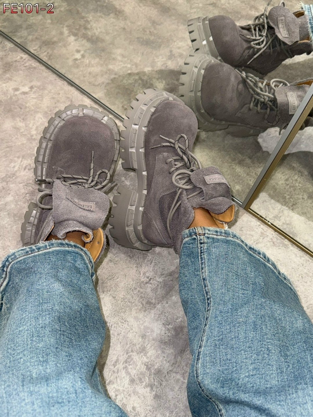 ,ботинки осенние balenciaga,ботинки balenciaga арт вх101,ботинки демисезонные челси замшевые на платформе derio цвет серый,ботинки