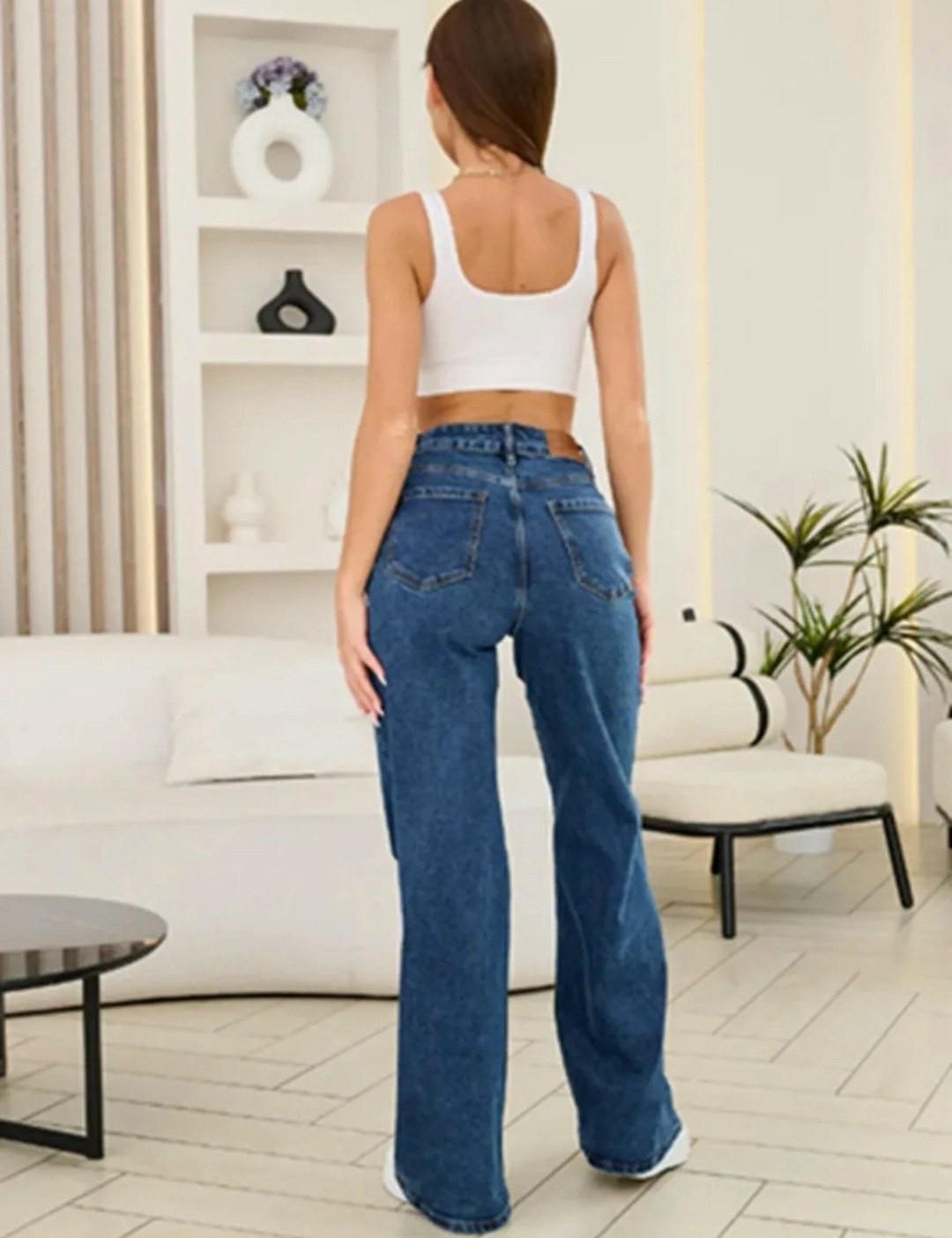 джинсы широкие с высокой посадкой трубы,джинсы широкие с высокой посадкой,джинсы широкие трубы для невысоких feimailis 37420599,брюки джинсы,женские джинсы