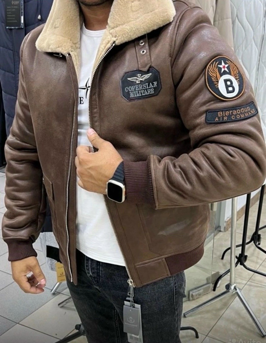 дубленка авиатор,дубленка женская,куртка дубленка,куртка авиатор,мужская дубленка