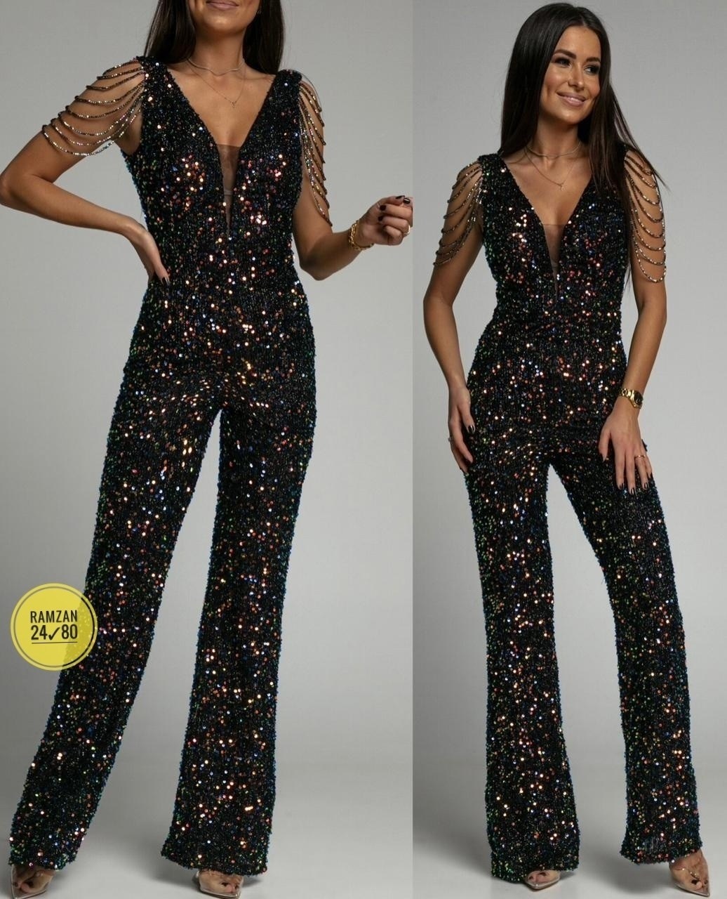 элегантные комбинезоны,вечерние комбинезоны,комбинезон блестящий,женские комбинезоны с блестками,женские комбинезоны