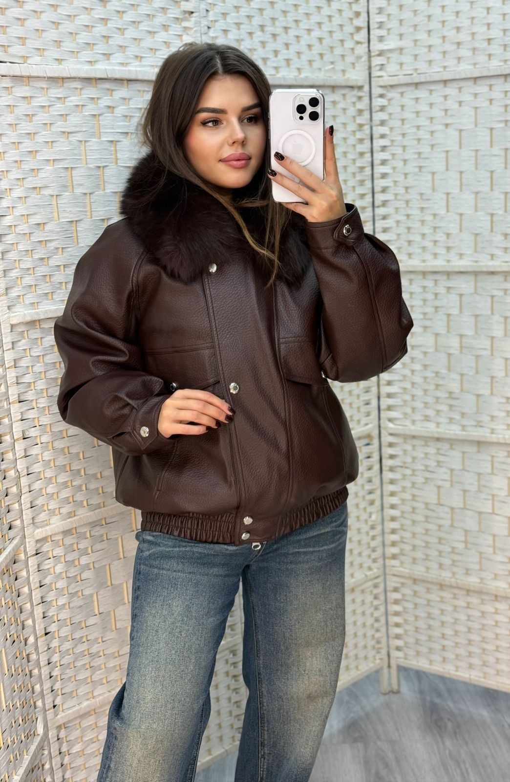 женская куртка,кожаная куртка,куртка,куртка с натуральным мехом,куртка с мехом