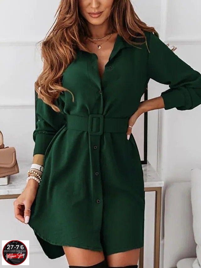 женское платье рубашка,платье с отложным воротником,платье рубашка,платье женское демисезон с длинным рукавом,женская платье