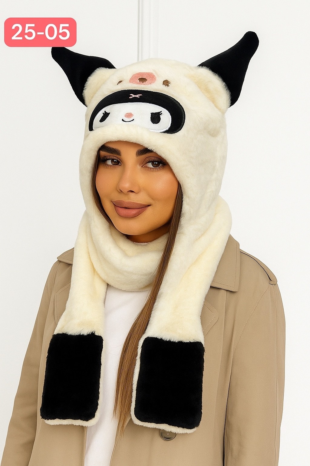 плюшевая шапка,шапка шарф,меховая шапка,шапка шарф с ушками,меховая шапка с ушками