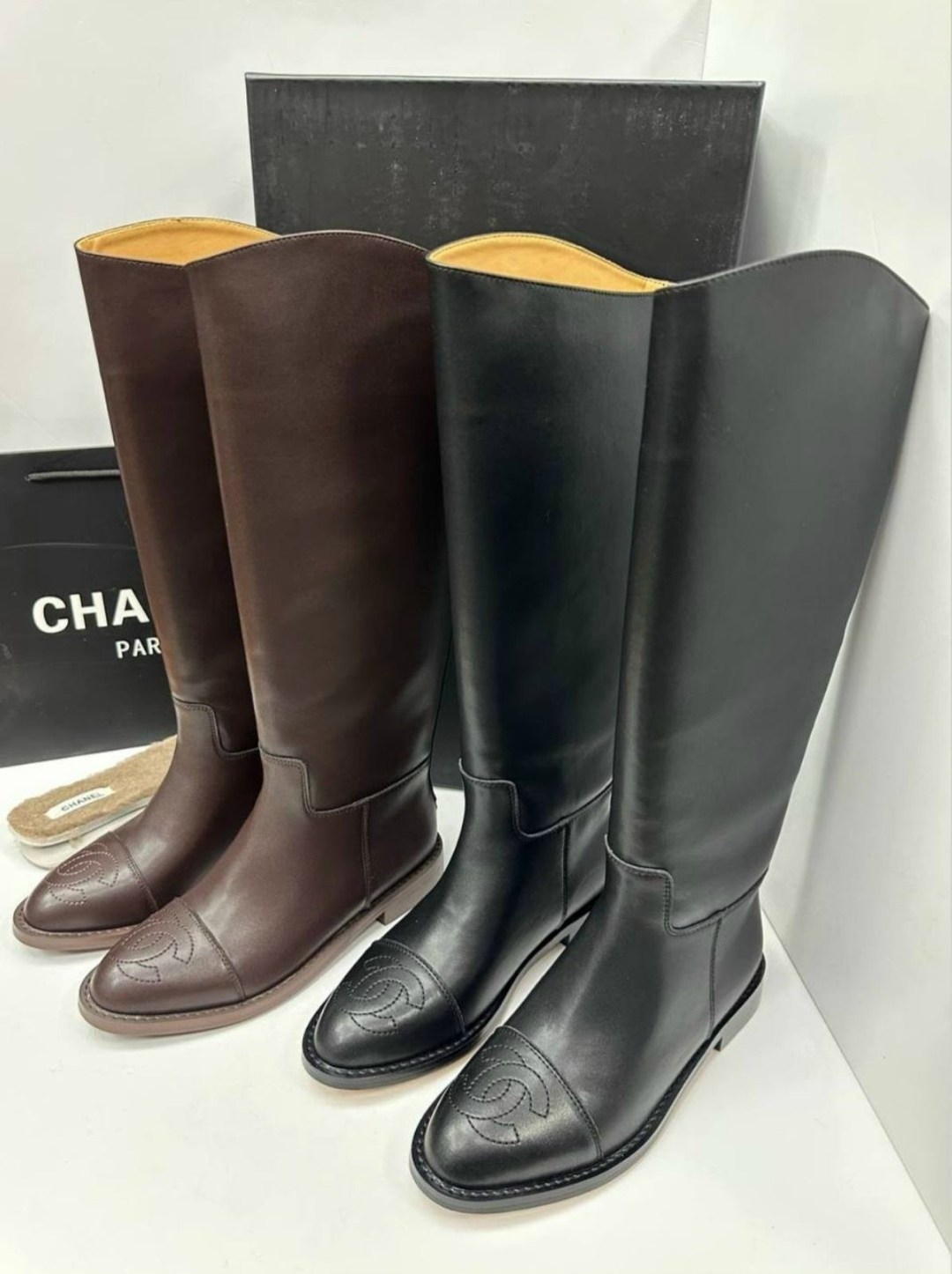 сапоги chanel,сапоги шанель,,женские брендовые кожаные сапоги chanel premium,брендовые сапоги