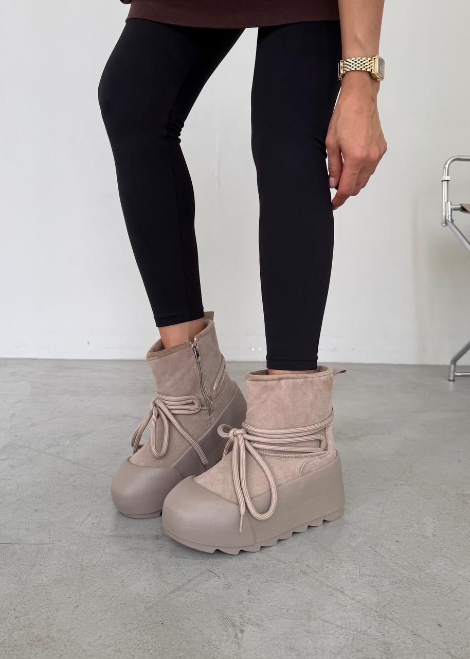 ,угги ботинки зимние на платформе,угги женские,замшевые ботинки inuikii серый,угги ботинки зимние на платформе fabriko цвет коричневый