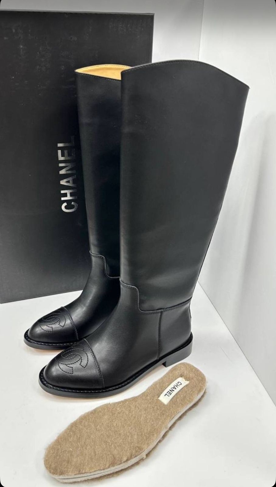 сапоги chanel,сапоги шанель,,женские брендовые кожаные сапоги chanel premium,брендовые сапоги