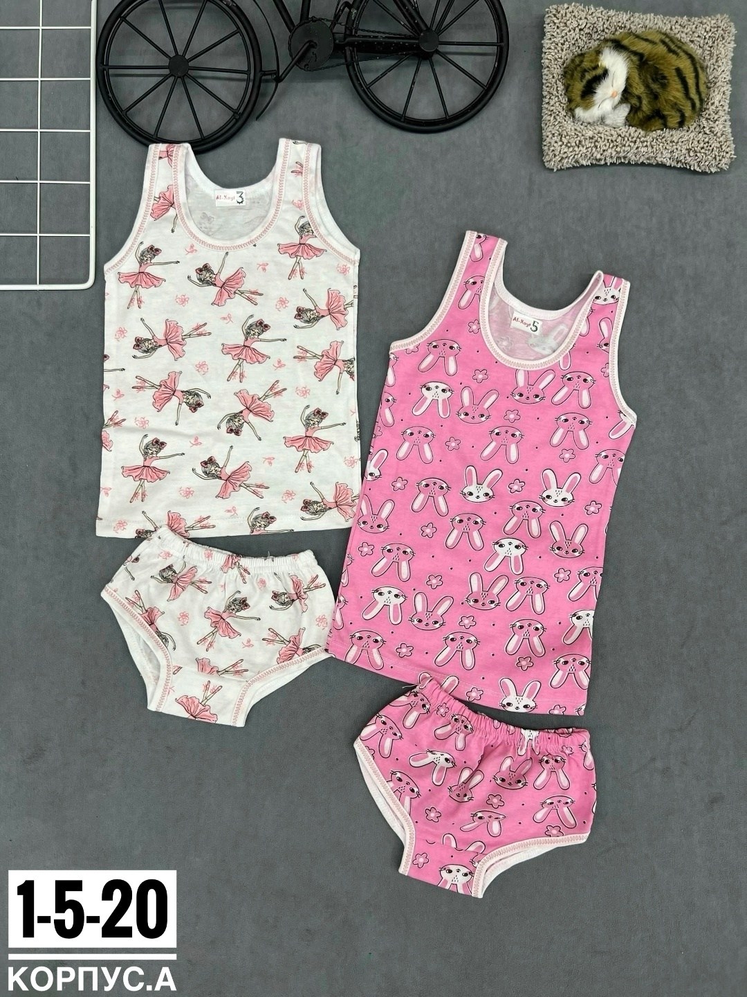комплект для девочки майка-трусы,белье нижнее для девочки комплект майка,комплект нижнего белья для девочек,комплект майка трусы,трусы и майка для девочки