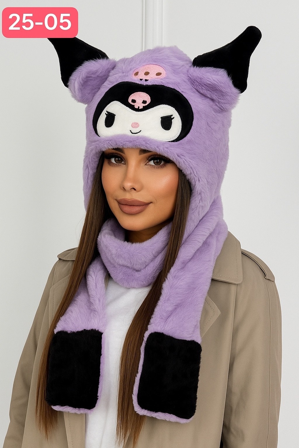 плюшевая шапка,шапка шарф,меховая шапка,шапка шарф с ушками,меховая шапка с ушками