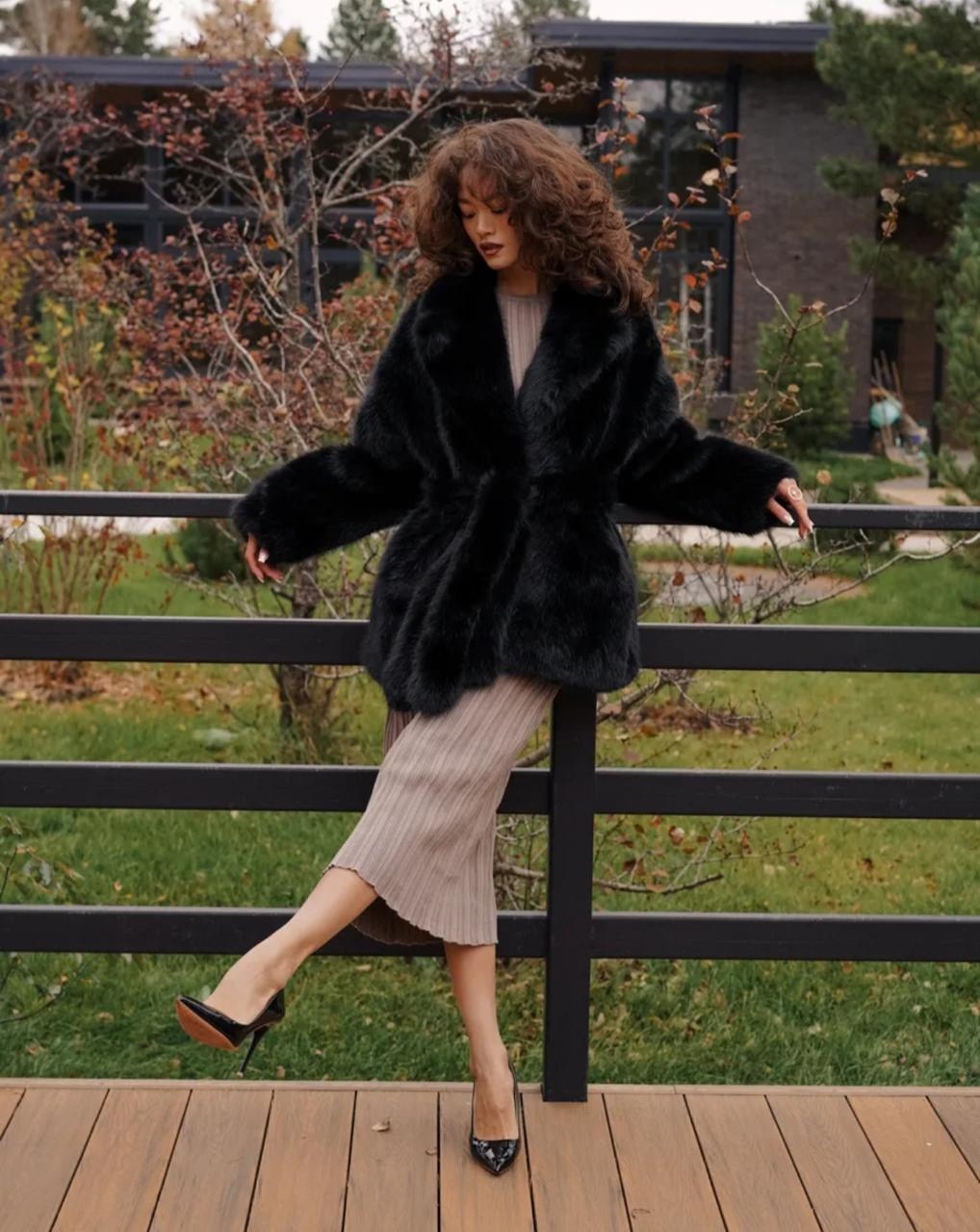 шуба,модная шуба,шуба из экомеха premium,женская шуба,пальто зимнее