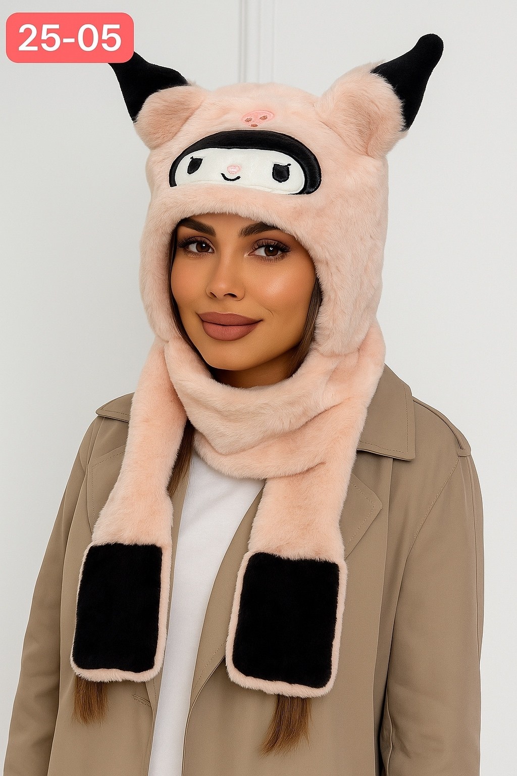 плюшевая шапка,шапка шарф,меховая шапка,шапка шарф с ушками,меховая шапка с ушками