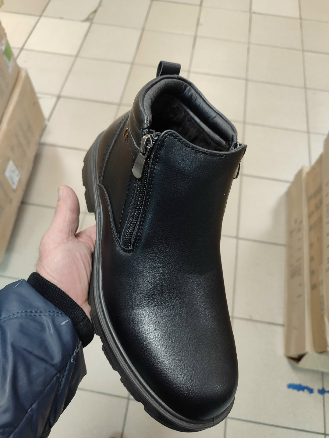 ,мужские ботинки,мужские зимние ботинки,ботинки мужские зимние ailaifa арт. b229796-01,мужская зимняя