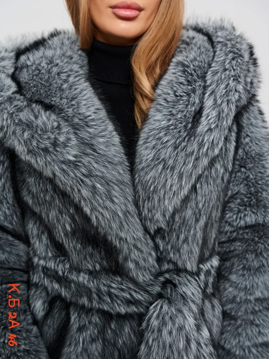 ,шуба искусственная песец из экомеха короткая x'zotic,шуба искусственная,шуба искусственная песец из экомеха короткая с капюшоном x'zotic,шуба искусственная из экомеха песца