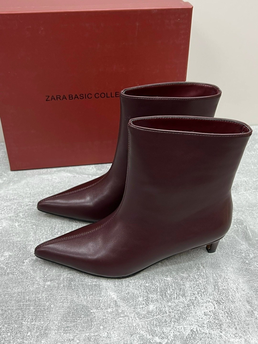 женские кожаные ботильоны с острым носком,ботильоны демисезонные остроносые на высоком каблуке bati 304308520,женские ботильоны с острым носком,женские ботильоны,