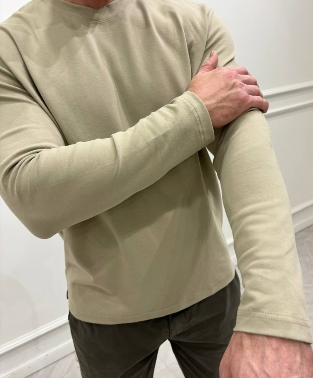кофта мужская,свитшот мужская,лонгслив,лонгслив мужской,бежевый лонгслив