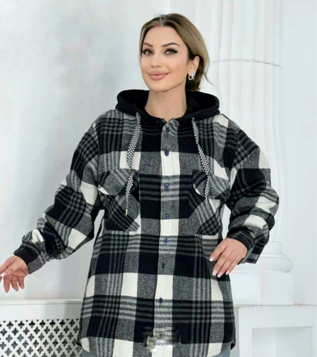 рубашки на меху,рубашка теплая,женская рубашка,рубашка теплая на меху,рубашка теплая в клетку удлиненная