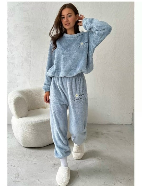 теплая пижама,пижама теплая со штанами плюшевая,домашний костюм пижама,зимняя пижама,комплект пижама