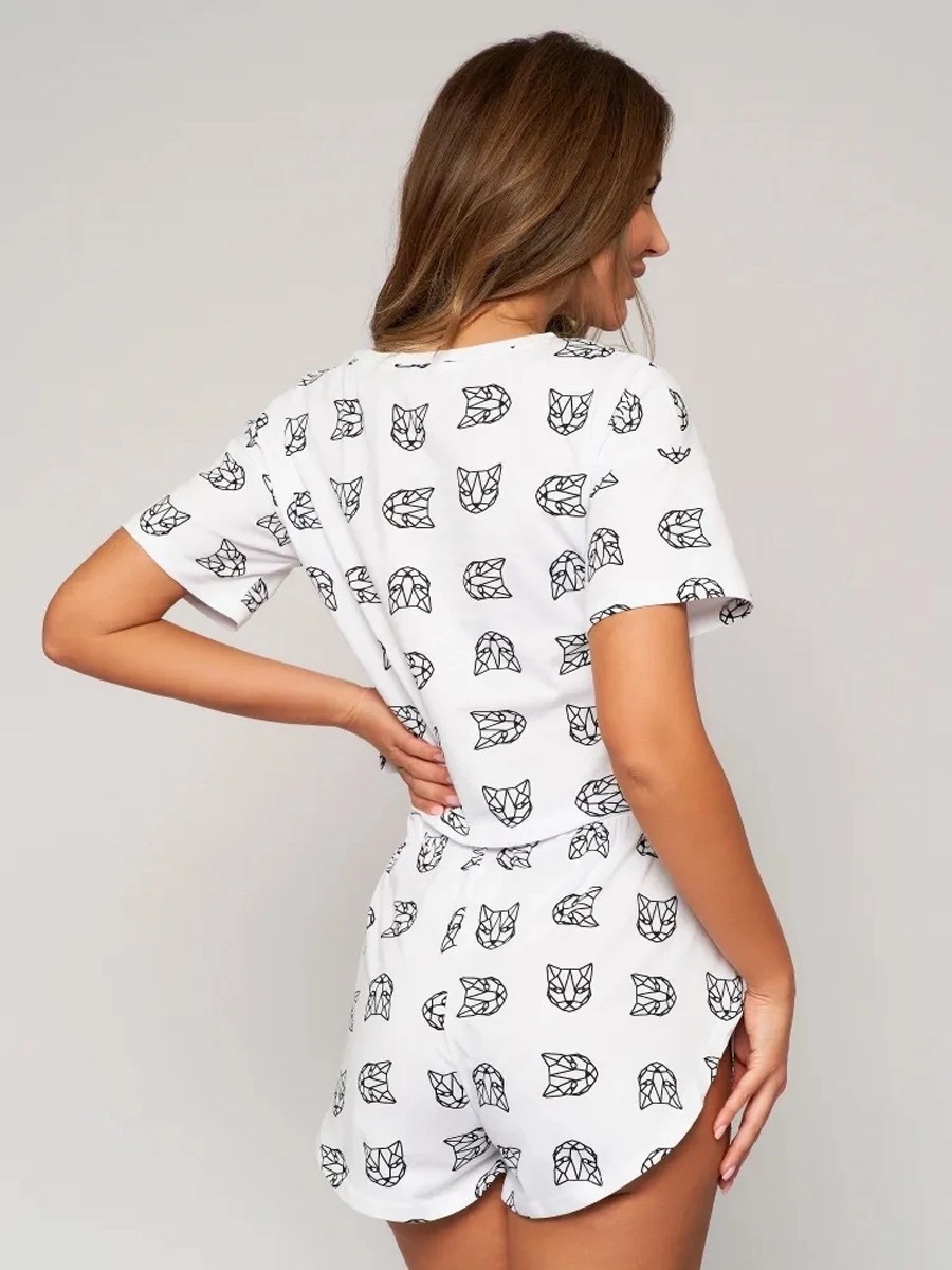 пижамы женская с шортами,пижамы женски,пижама с принтом,пижама,пижама комплект