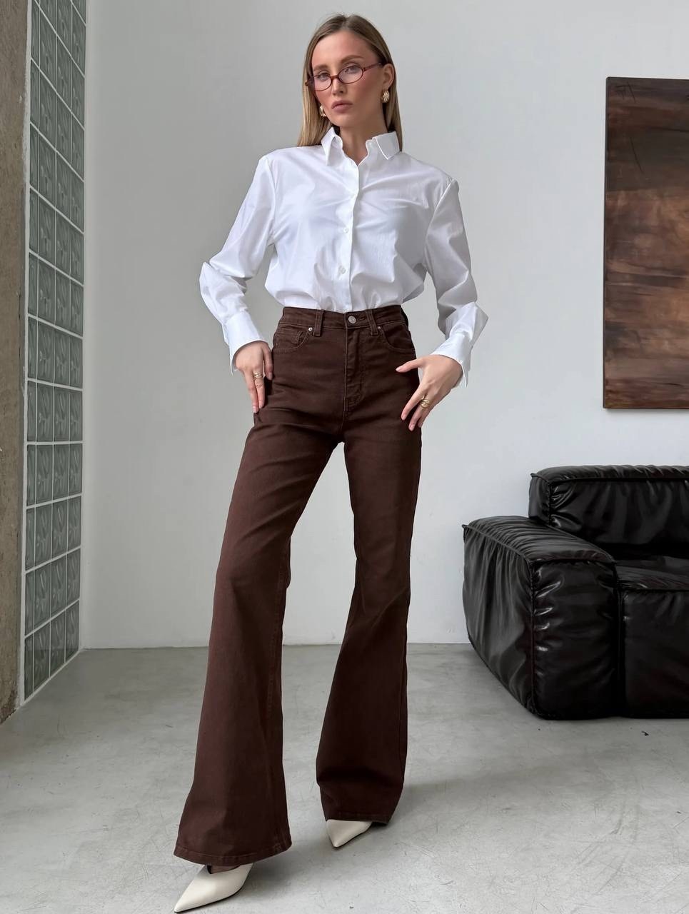 брюки модные,брюки женские,брюки клеш женские,брюки коричневые,вельветовые брюки клеш