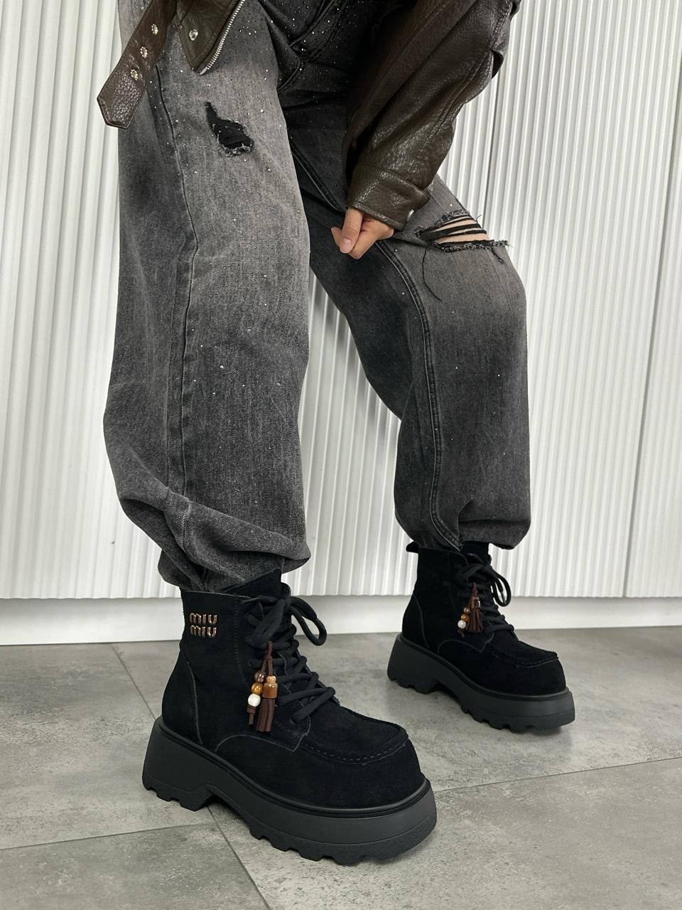 ,женские ботинки, женская,ботинки в британском стиле с круглым носком на шнуровке,ботинки