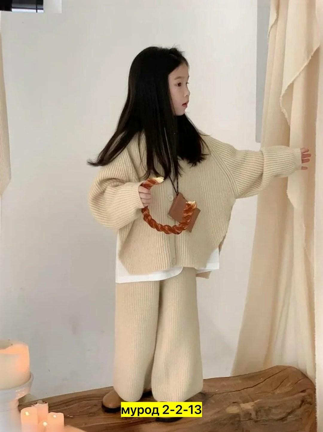 вязаный костюм для девочек,комплект одежды для девочек,трикотажные костюмы,костюмы для девочки,корейский свитер