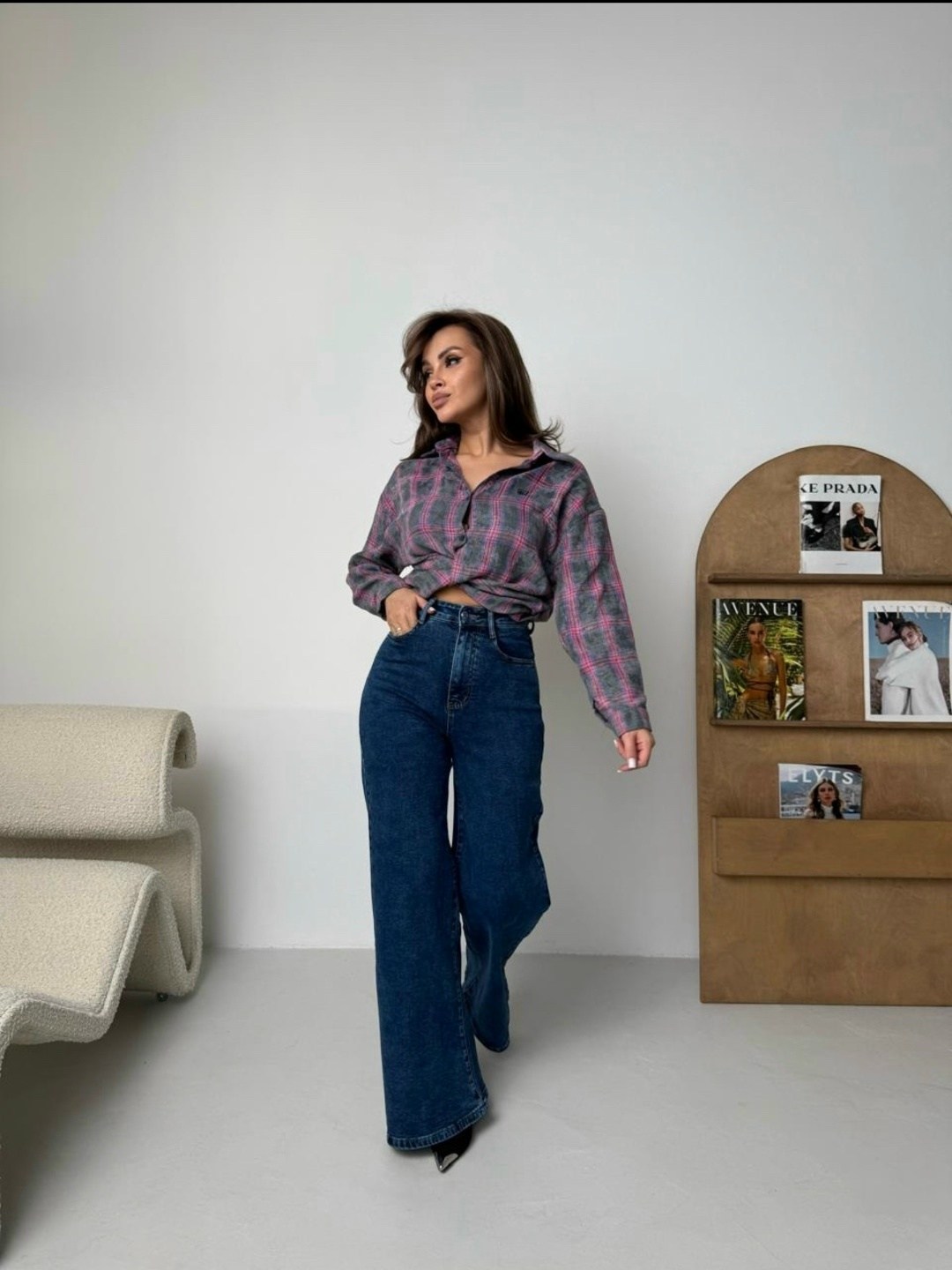 рубашка женская в клетку оверсайз,джинсы брюки,модные джинсы,женские джинсы,джинсы широкие