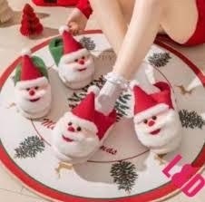 рождественские игрушечные туфли плюшевые тапочки санта-клауса,домашние тапочки,плюшевые тапочки,зимние тапочки,новогодние домашние тапочки