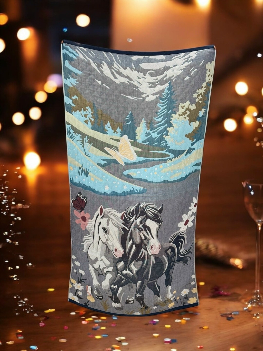 корзина для игрушек единорог,полотенца с лошадью набор подарочный,полотенце 70*140 см символ 2026 года,корзина для игрушек joyarty,полотенце с конем