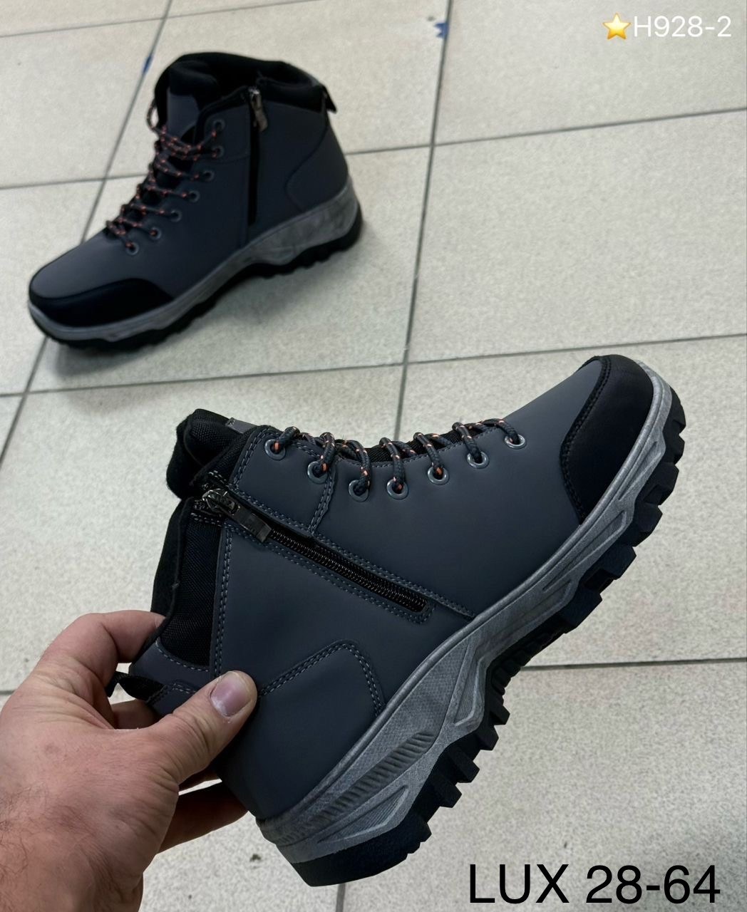 мужские зимние ботинки,мужские ботинки,мужские ботинки зима 6506-4 серые,мужская зимняя ,