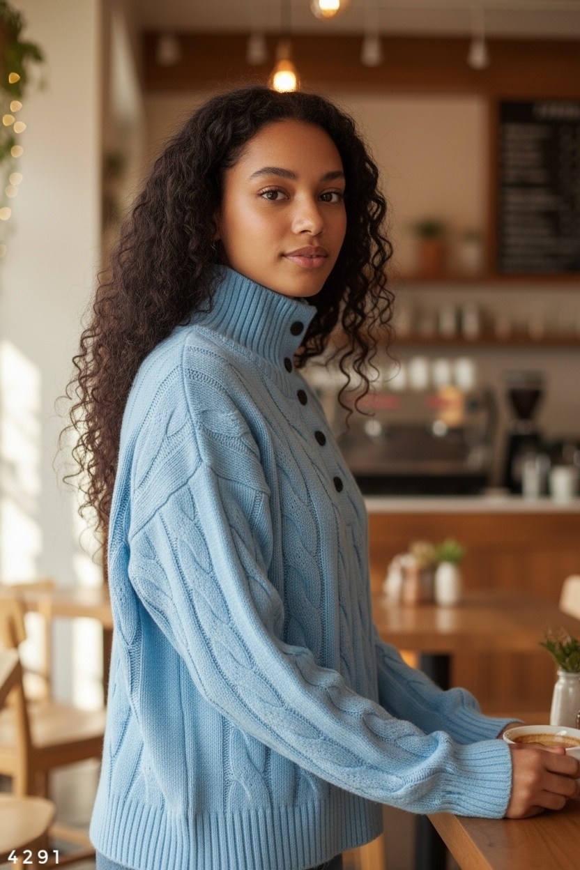 свитер,вязаные свитера,трикотажный свитер,голубой джемпер,вязаный пуловер