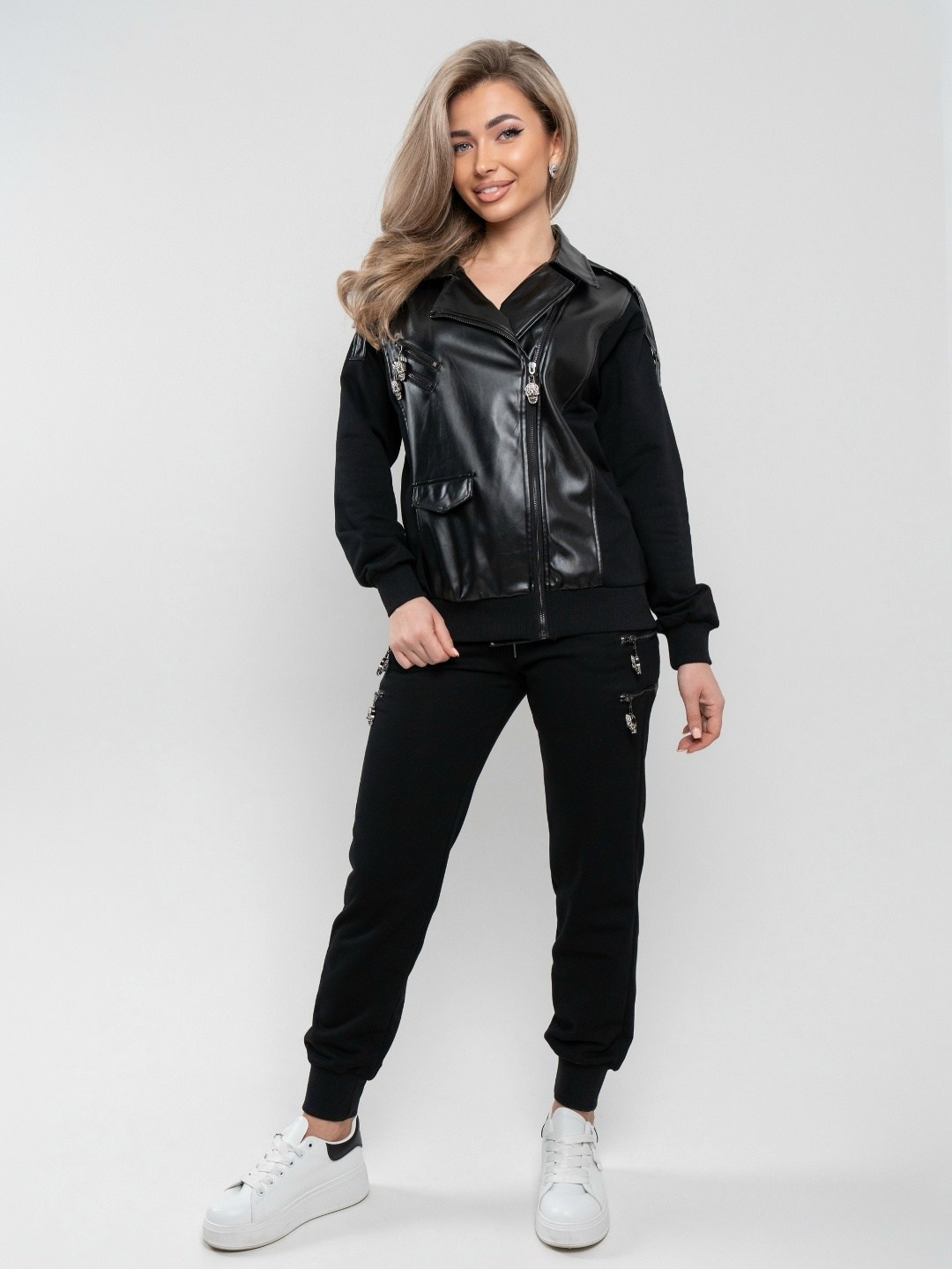 костюмы спортивные женские,спортивные костюм,костюм черный,костюм спорт шик,костюмы комплекты