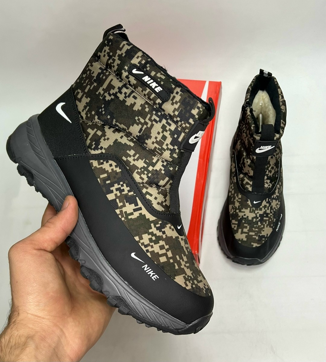 кроссовки зимние nike,зимние мужские дутики nike,,зимние ботинки nike,кроссовки
