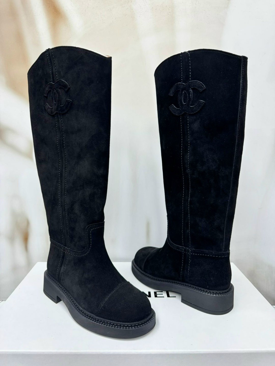 сапоги chanel,замшевые сапоги,,высокие сапоги,женские сапоги