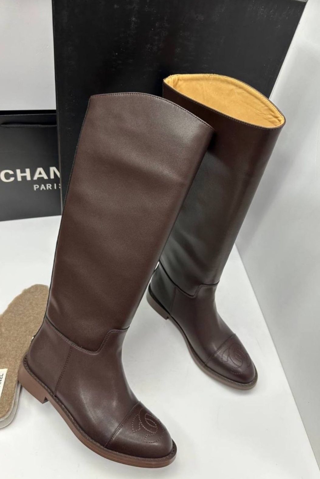 сапоги chanel,сапоги шанель,,женские брендовые кожаные сапоги chanel premium,брендовые сапоги