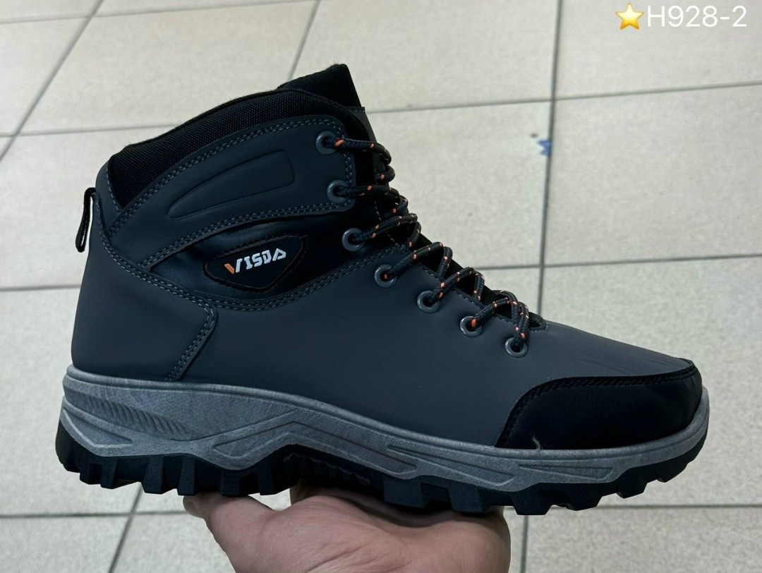 мужские зимние ботинки,мужские ботинки,мужские ботинки зима 6506-4 серые,мужская зимняя ,