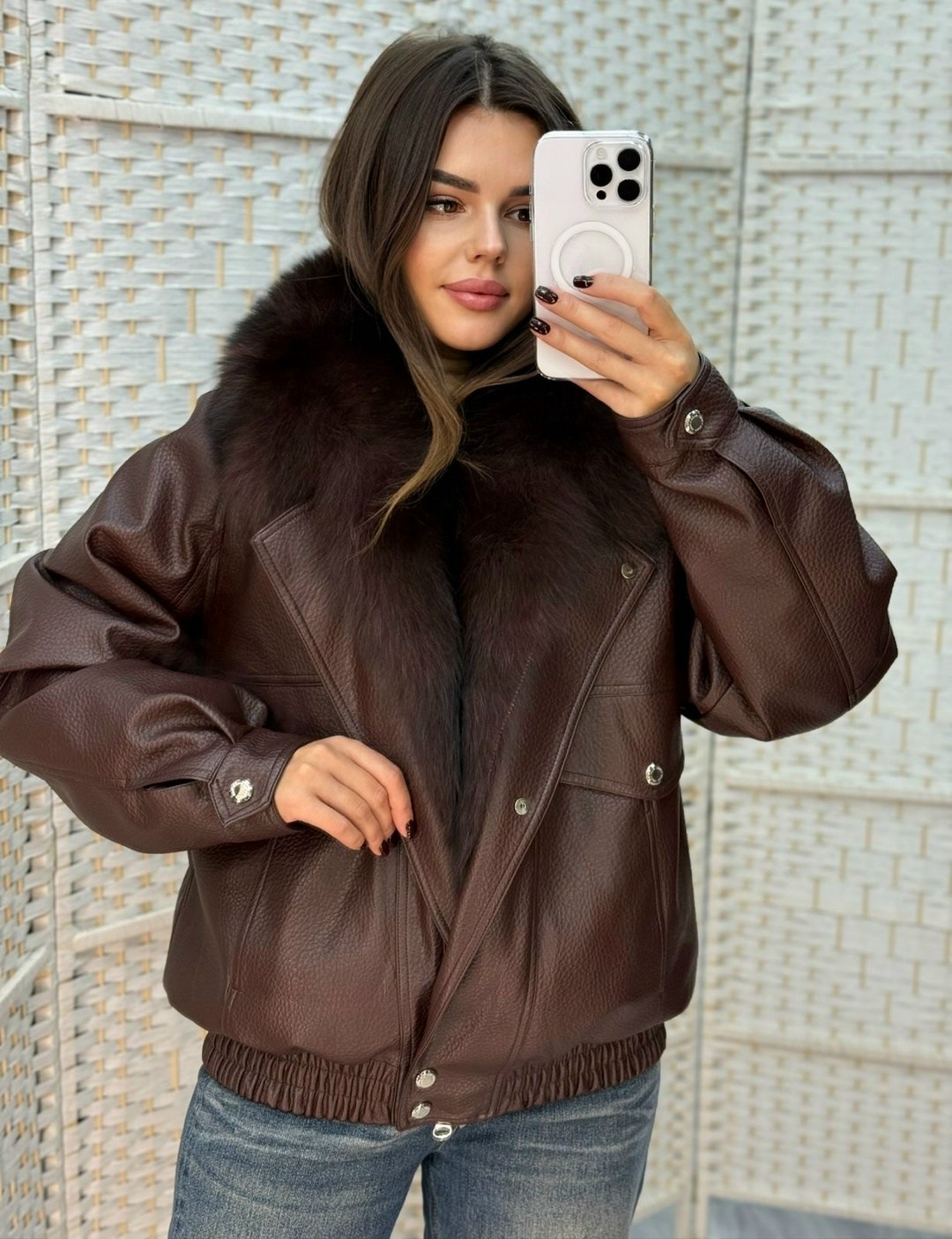 женская куртка,кожаная куртка,куртка,куртка с натуральным мехом,куртка с мехом