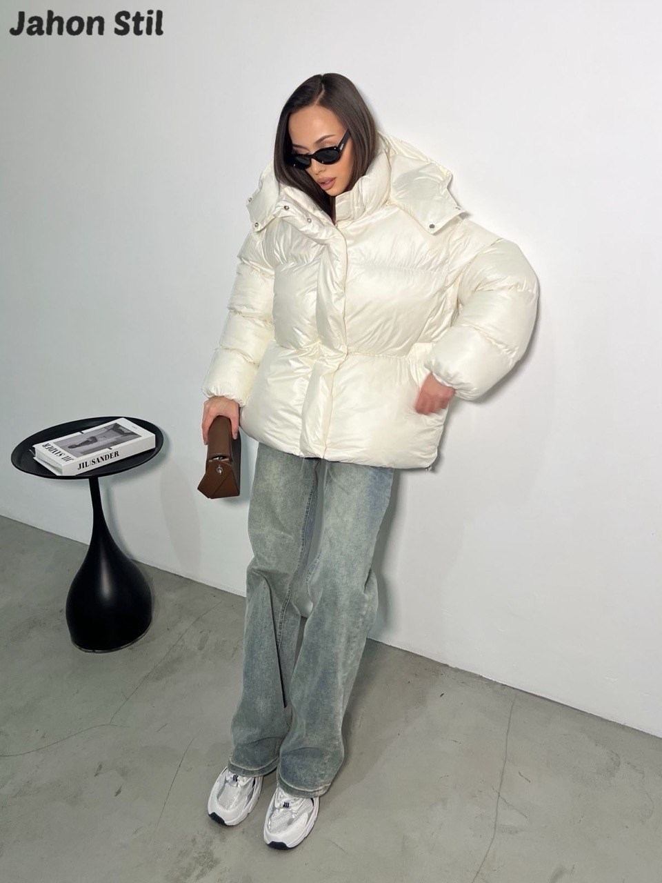 пуховик зимний женский,зимняя куртка оверсайз с капюшоном trendez,куртка зимняя женская,куртка женская,пуховик женский теплый