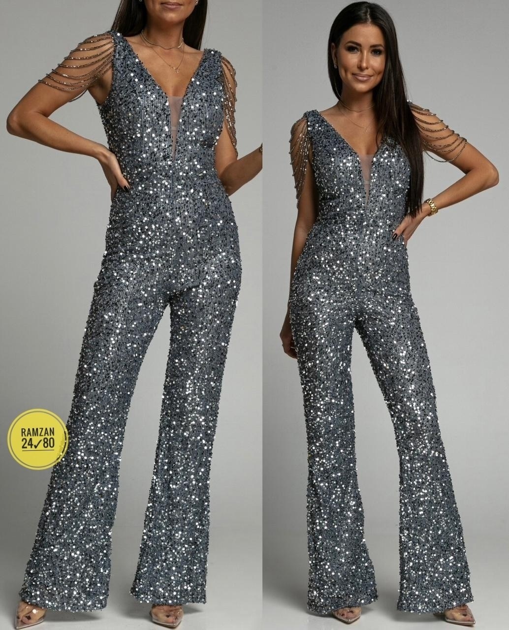 элегантные комбинезоны,вечерние комбинезоны,комбинезон блестящий,женские комбинезоны с блестками,женские комбинезоны