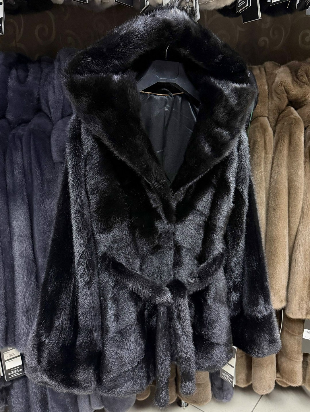 шуба норковая с капюшоном,норковая шуба,норковая шуба автоледи графит,шуба норка,шуба из норки с капюшоном