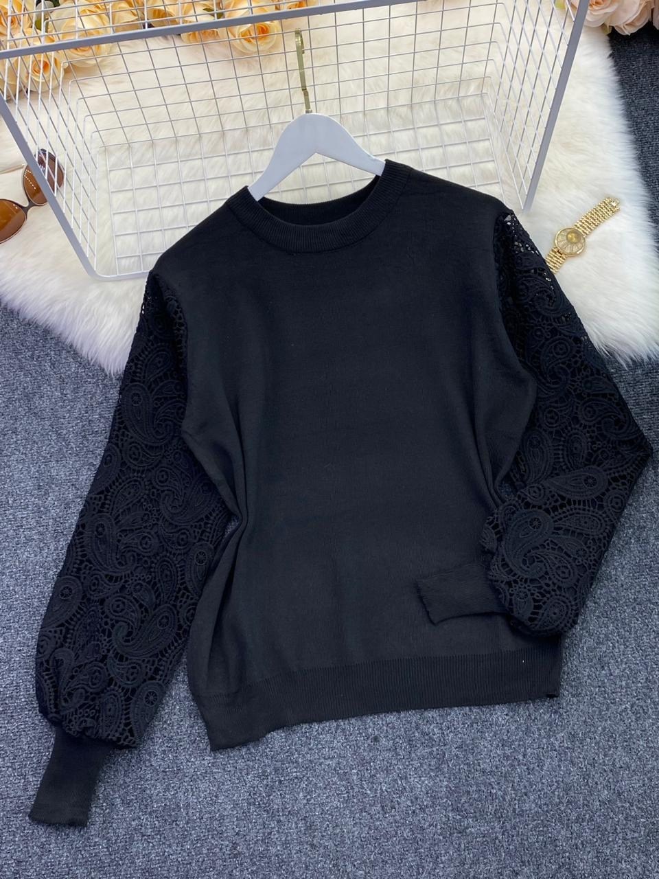 повседневная кофта,кофта женская,кофта с кружевными рукавами,нарядная кофта,кофта с ажурными рукавами