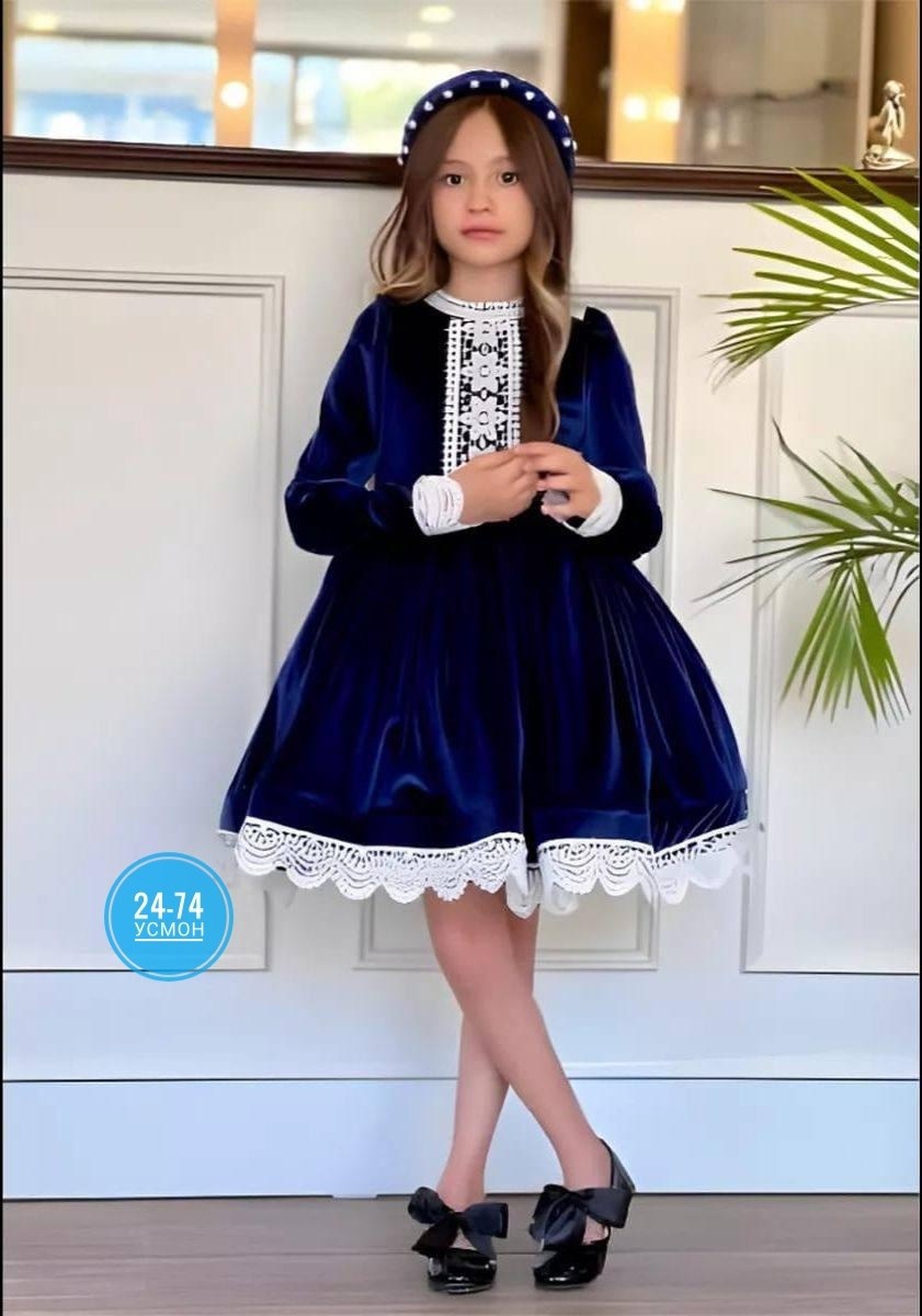 платье бархатное для девочки sp175 темно-зеленый,бархатное платье для девочки,платье для девочки,платье из бархата для девочки,платье бархатное для девочки темно-зеленое