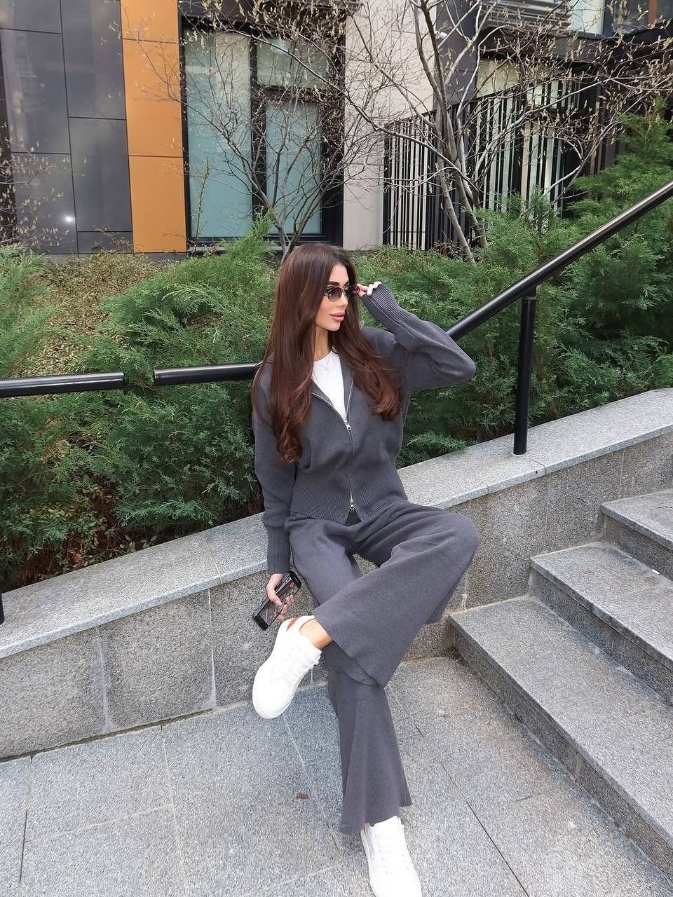 костюм трикотажный,брючный костюм,женский вязаный костюм,костюм женский с брюками палаццо,трикотажные костюмы женские