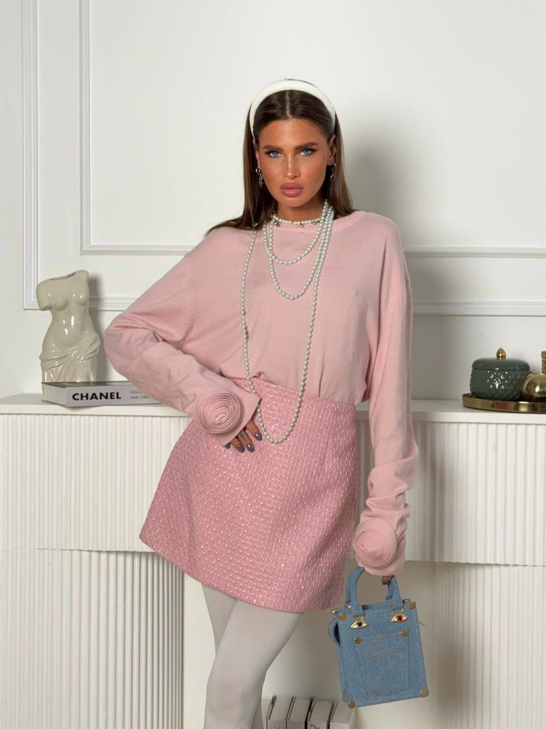 джемпер с юбкой,трикотажные костюмы,джемпер трикотажный,джемпер розовый