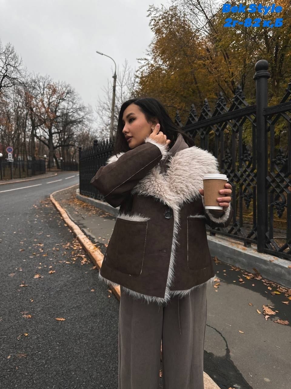 дубленка женская,дубленка-авиатор,дубленка,дубленка женский коричневый,короткая дубленка