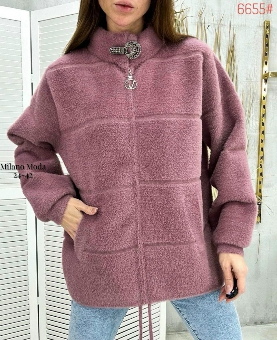 кардиган пушистый с альпакой кофта теплая на замке,куртка из альпаки,кофта женский,кардиганы женские альпака больших размеров,красная альпака куртка