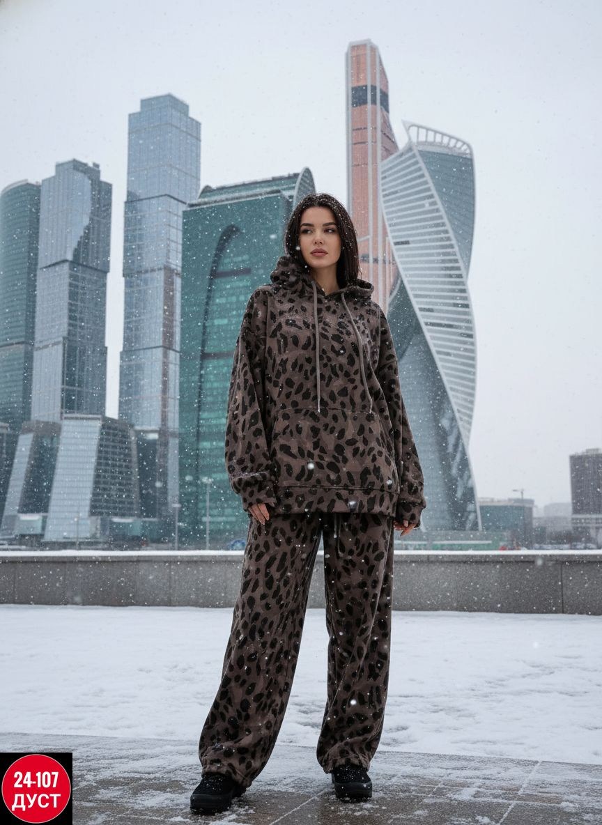 костюм женский,леопардовый костюм,,теплый костюм,костюм на флисе