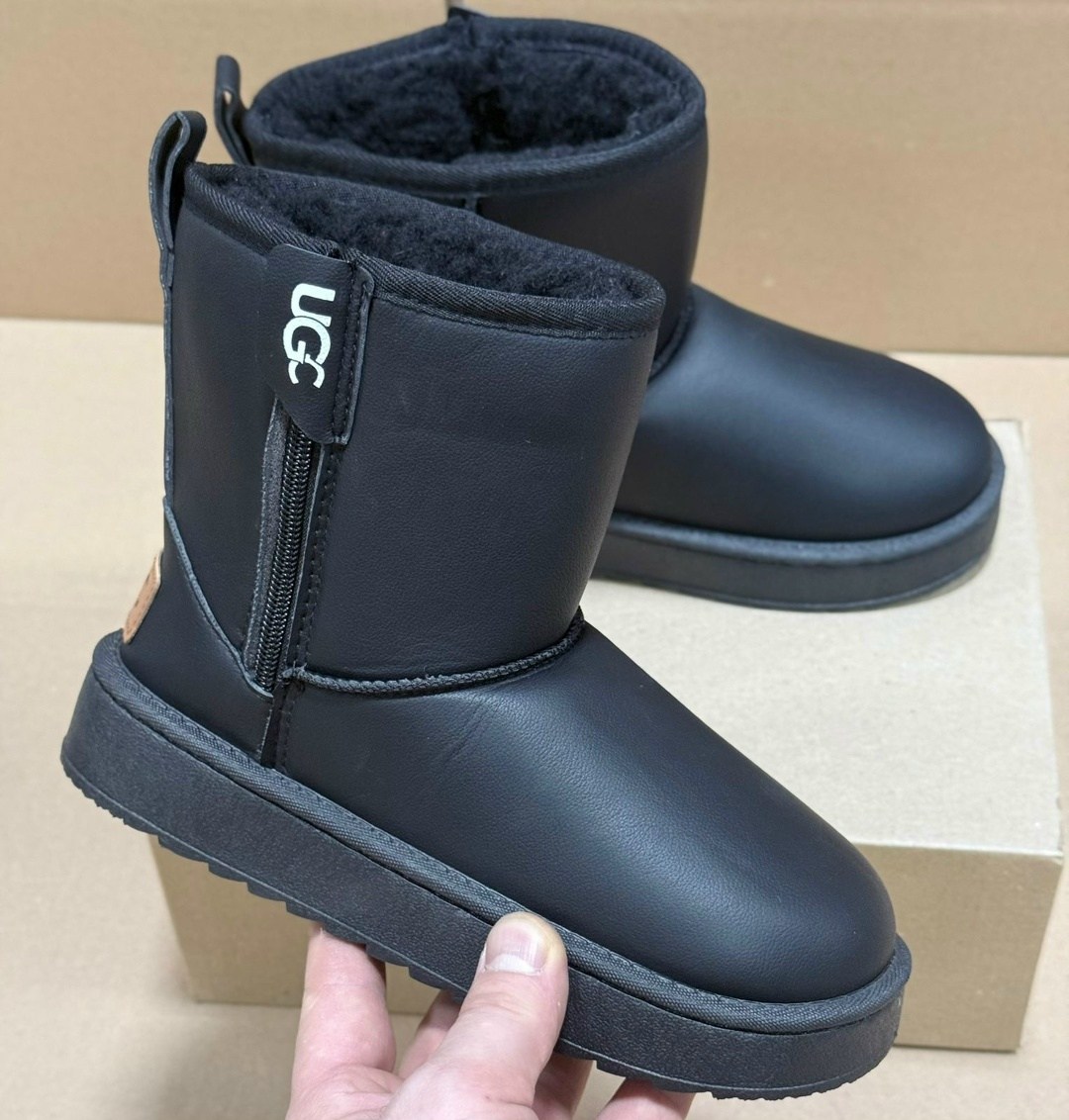 угги ugg classic mini,мужские угги ugg classic mini зимние черные,угги мужские,угги женские,ugg zip mini logo - black