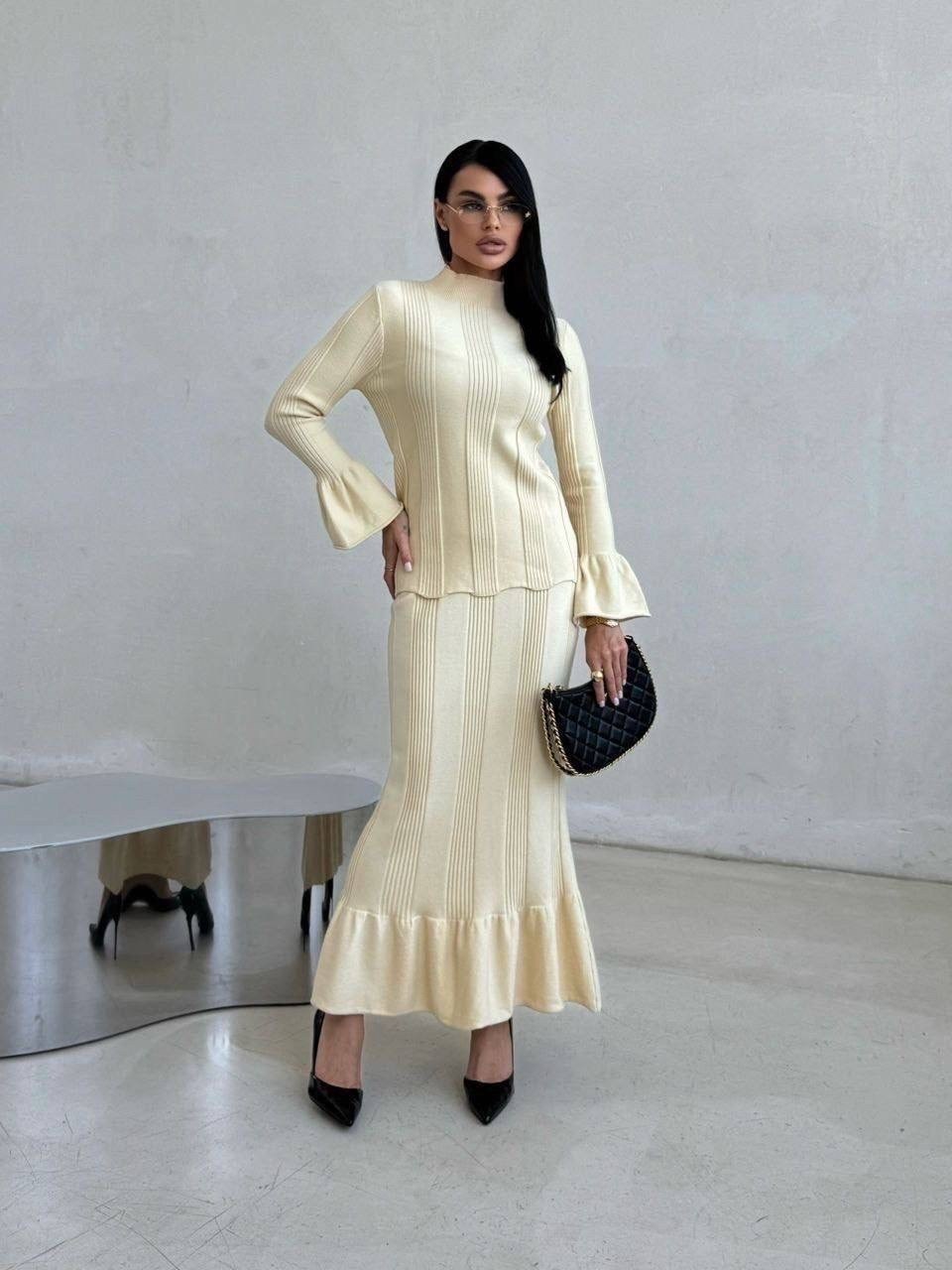 трикотажный костюм,костюм женский вязаный,женский костюм с юбкой,трикотажный костюм с юбкой,трикотажное платье