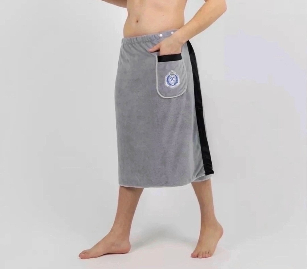 полотенце на липучке для бани мужское,килт для бани,килт банный мужской из микрофибры,килт для бани мужской,килт для сауны