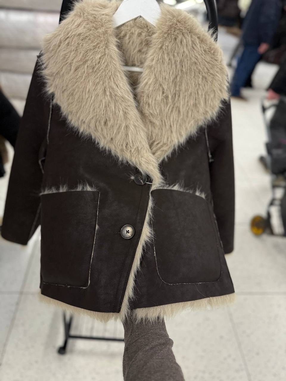 дубленка овчина мериновая авиатор,женская дубленка,дублёнка авиатор,тиградо авиатор дубленка,зимняя дубленка