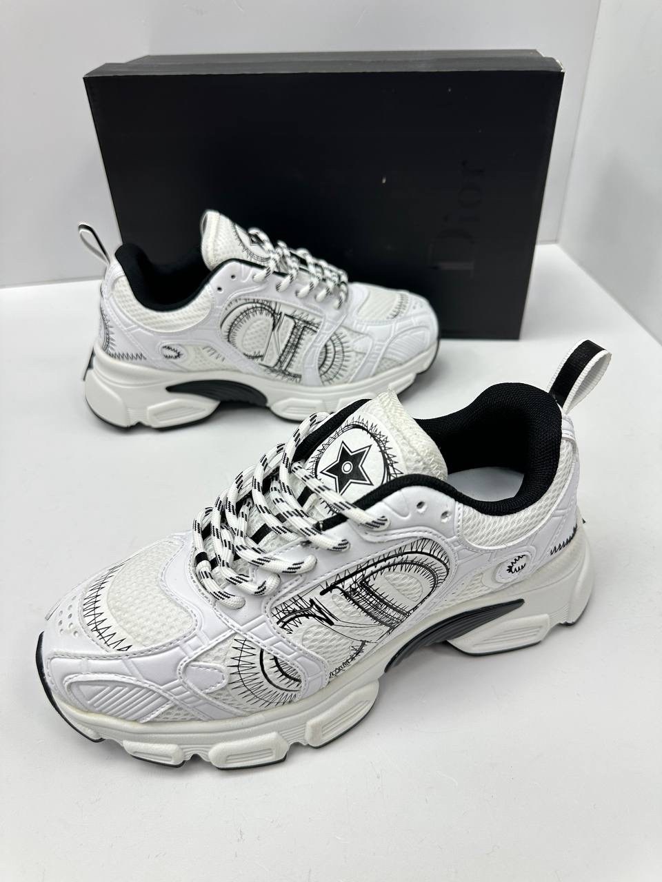 dior кроссовки,кроссовки christian dior,женские кроссовки dior chrono premium white grey,кроссовки диор,женские кроссовки